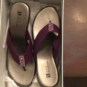 Purple and black wedges